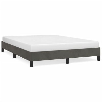 vidaXL Bed Frame without Mattress Dark Grey King Single Velvet