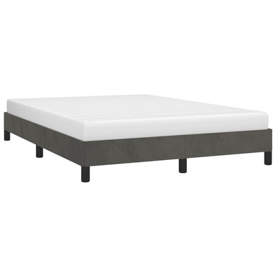 vidaXL Bed Frame without Mattress Dark Grey King Single Velvet