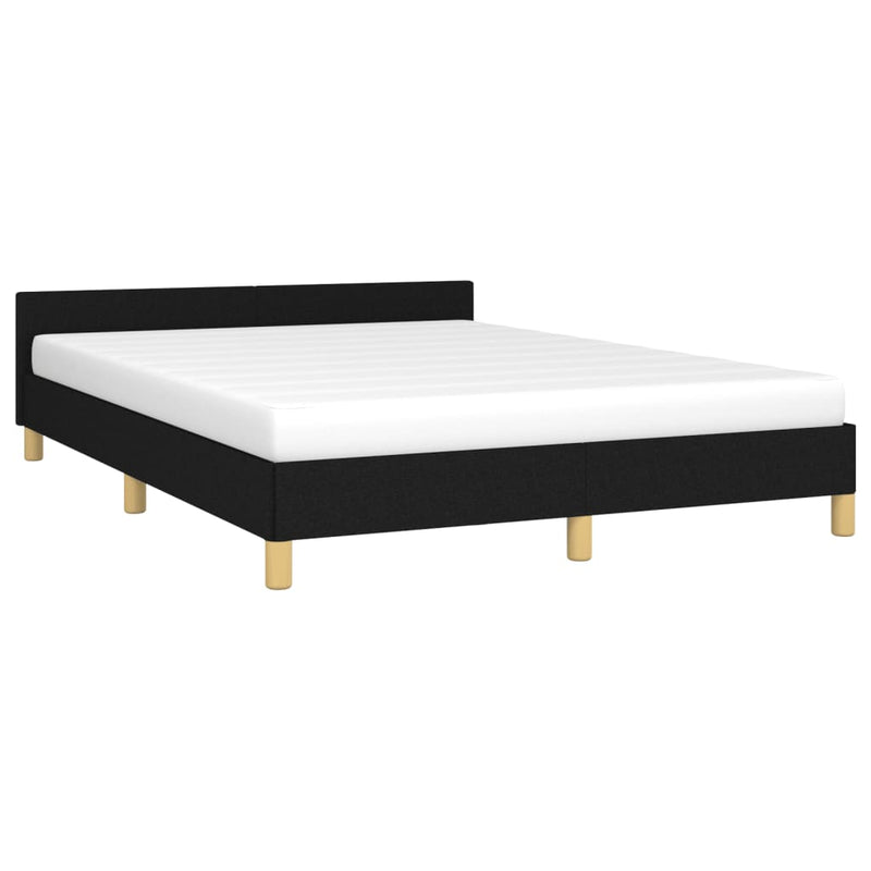 vidaXL Bed Frame without Mattress Black King Single Size Fabric