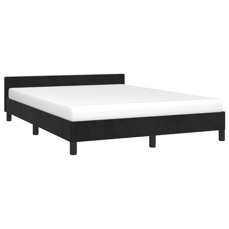vidaXL Bed Frame without Mattress Dark Grey King Single Size Velvet