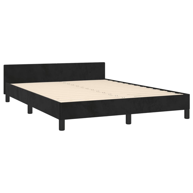 vidaXL Bed Frame without Mattress Dark Grey King Single Size Velvet