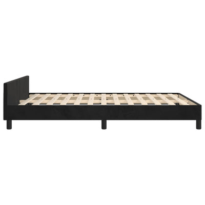 vidaXL Bed Frame without Mattress Dark Grey King Single Size Velvet