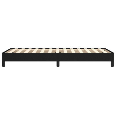 vidaXL Box Spring Bed without Mattress Black King Single Size Fabric