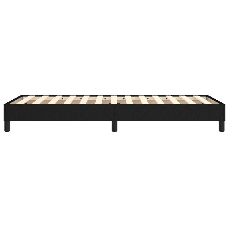 vidaXL Box Spring Bed without Mattress Black King Single Size Fabric
