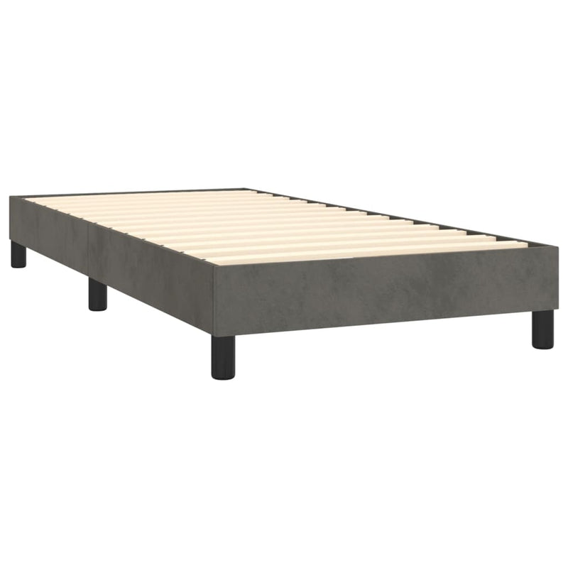 vidaXL Box Spring Bed without Mattress Black King Single Size Velvet