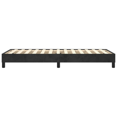 vidaXL Box Spring Bed without Mattress Black King Single Size Velvet