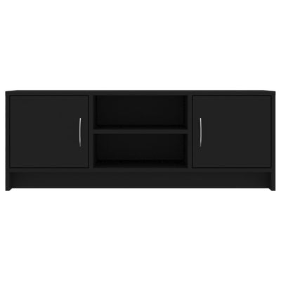 vidaXL TV Cabinet Black 102x30x37.5 cm Engineered Wood