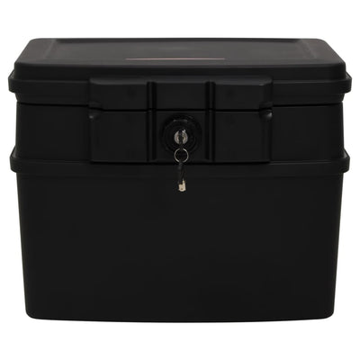 vidaXL Safe Box Black 38x32.5x16.5 cm