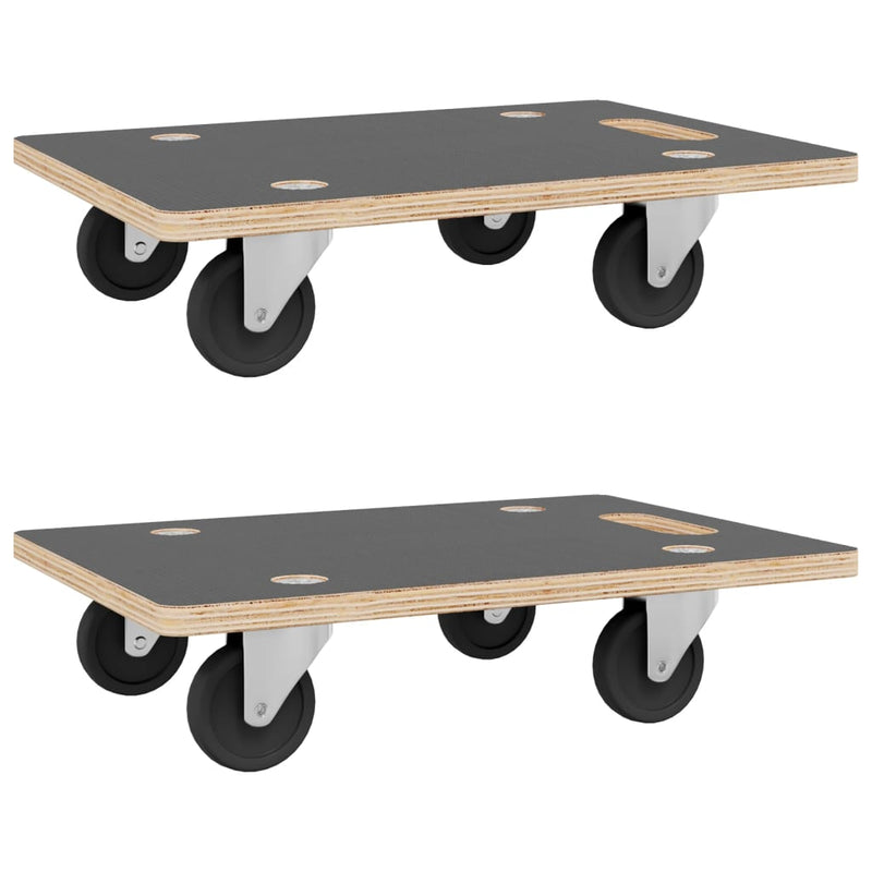 vidaXL Transport Trolleys 2 pcs Round Ø38x11.5 cm 250 kg