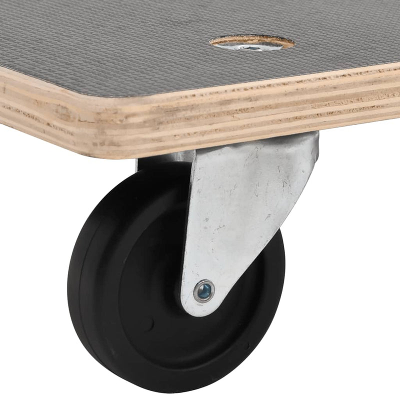 vidaXL Transport Trolleys 2 pcs Round Ø38x11.5 cm 250 kg