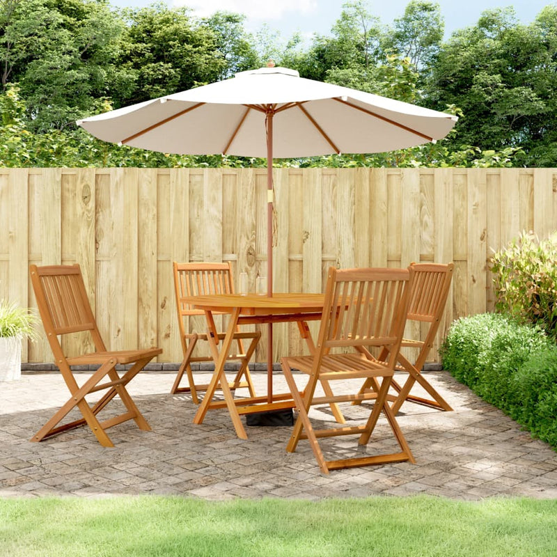 vidaXL 5 Pieces Garden Dining Set Solid Wood Acacia