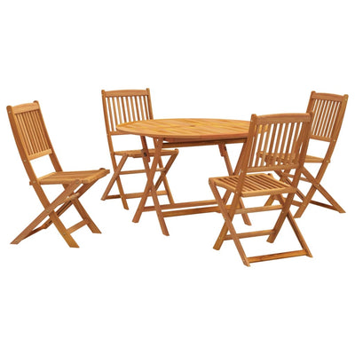 vidaXL 5 Pieces Garden Dining Set Solid Wood Acacia