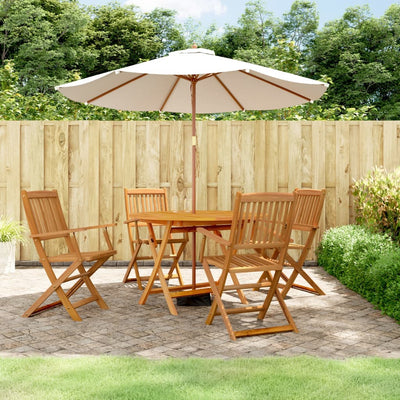vidaXL 5 Pieces Garden Dining Set Solid Wood Acacia