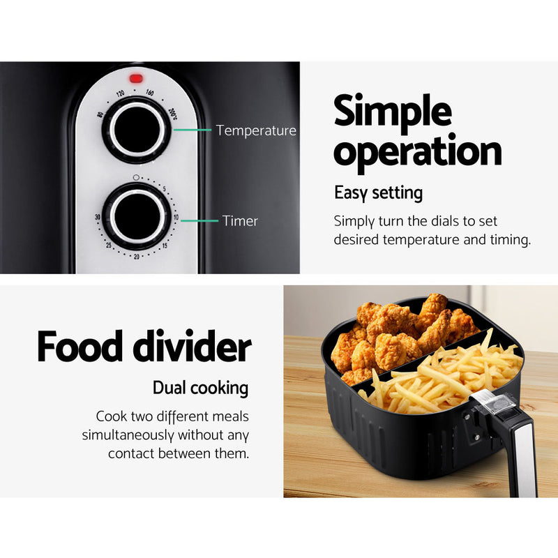 Devanti 7L Oil Free Air Fryer - Black