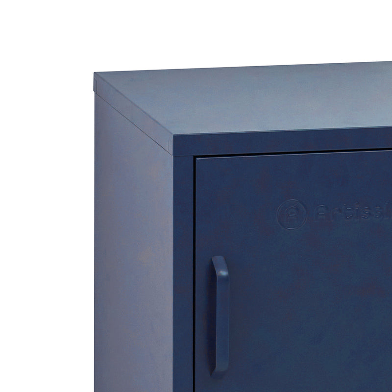 Artiss Bedside Table Metal Cabinet - Blue