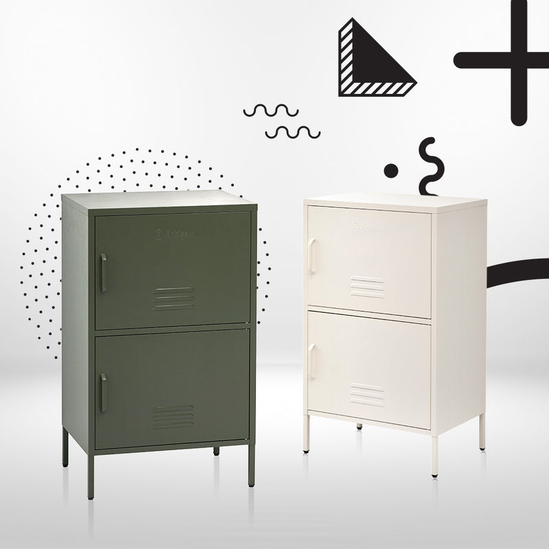 Artiss Buffet Sideboard Metal Cabinet - DOUBLE Green