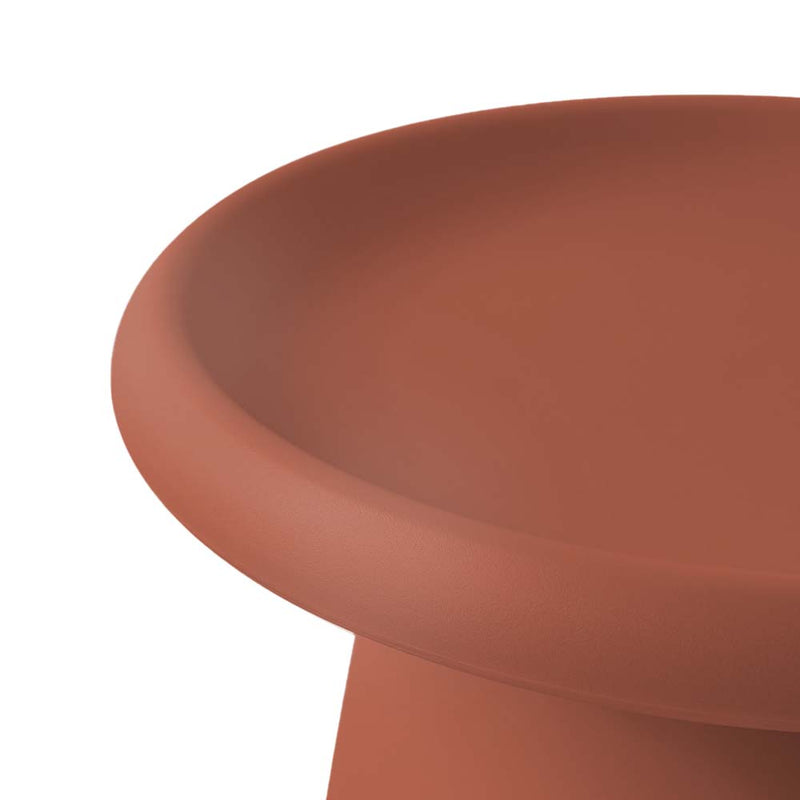 ArtissIn Coffee Table Mushroom Nordic Round Small Side Table 50CM Red