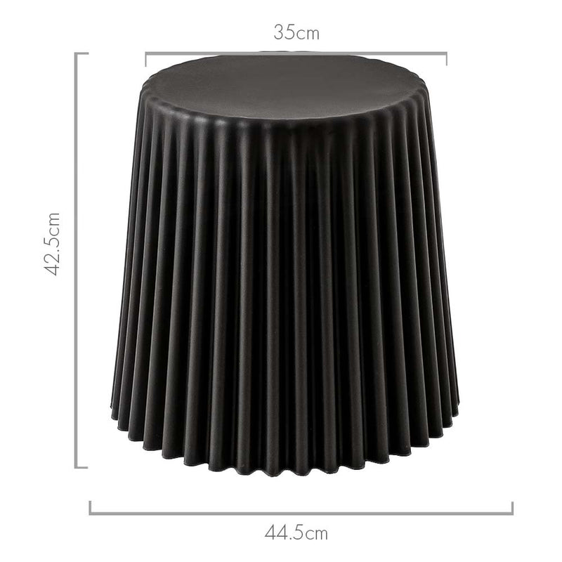 Artiss 2x Bar Stools Cupcake Plastic Foot Stool Black