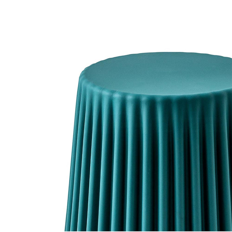 ArtissIn Set of 2 Cupcake Stools Plastic Stacking Bar Stools Dining Chairs Kitchen Dark Green