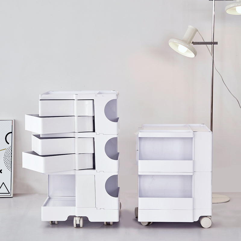 Artiss Storage Trolley Cart Bedside Table 5 Tier White