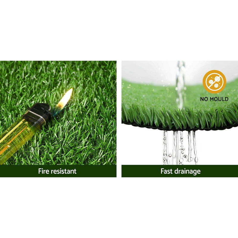 Primeturf Artificial Grass Synthetic 20 SQM Fake Lawn 17mm 1X10M