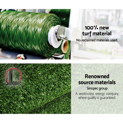 Prime Turf 2x10m Artificial Grass Synthetic Fake 20SQM Turf Lawn 17mm Tape