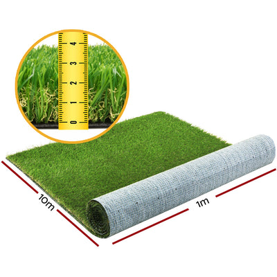 Primeturf 30mm 1mx10m Artificial Grass Synthetic Fake Lawn Turf Plastic Plant 4-coloured