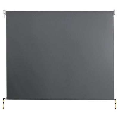 Instahut 3m x 2.5m Retractable Roll Down Awning - Grey