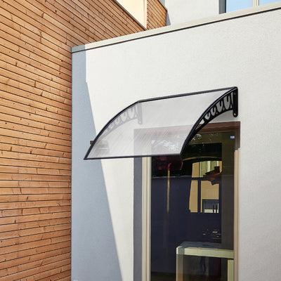 Instahut Window Door Awning 1mx1m Transparent Panel