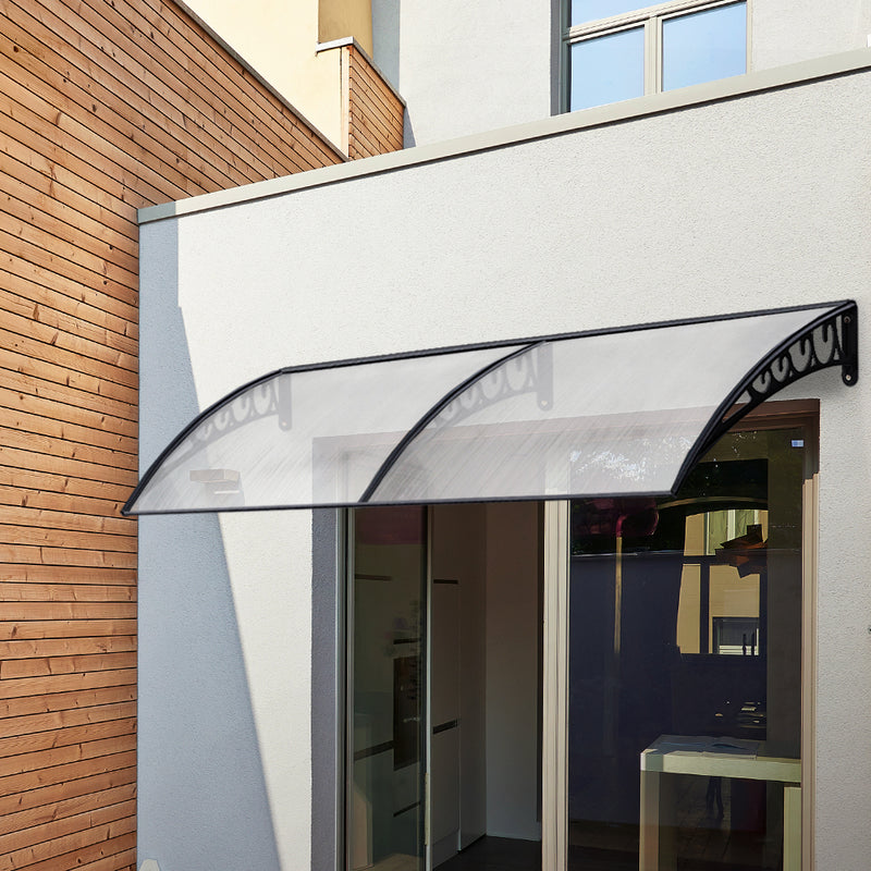 Instahut Window Door Awning 1mx2.4m Transparent