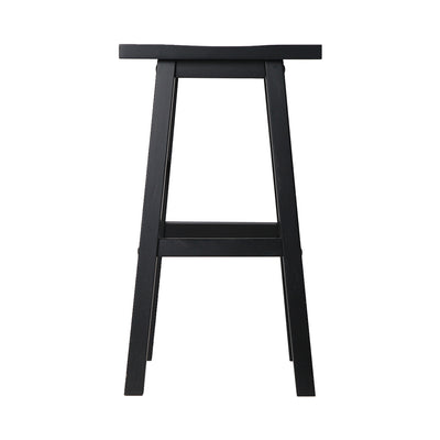 Artiss Bar Stools Kitchen Counter Stools Wooden Chairs Black x4