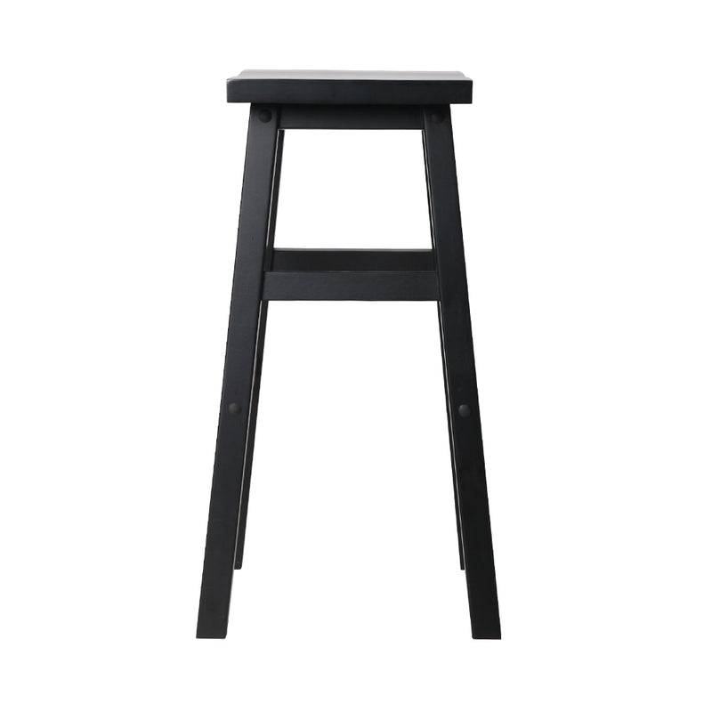 Artiss Bar Stools Kitchen Counter Stools Wooden Chairs Black x4