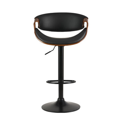 Artiss Bar Stools Gas Lift Leather w/Armrest