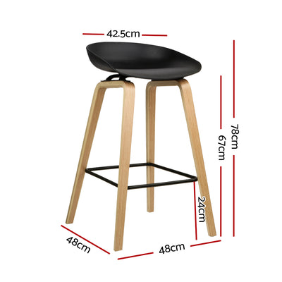 Artiss 2x Bar Stools Wooden