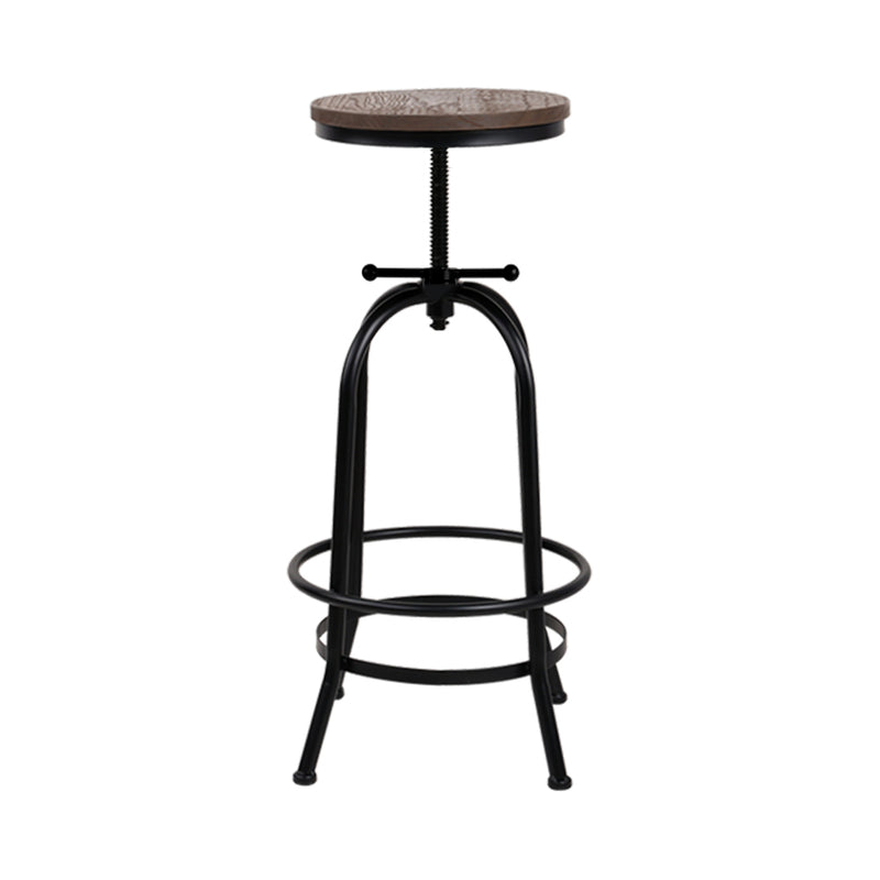 Artiss Bar Stools Adjustable Wood Chairs