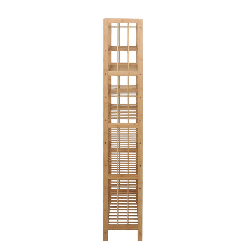 Artiss Shoe Rack Cabinet Bamboo 10-tier 50 Pairs