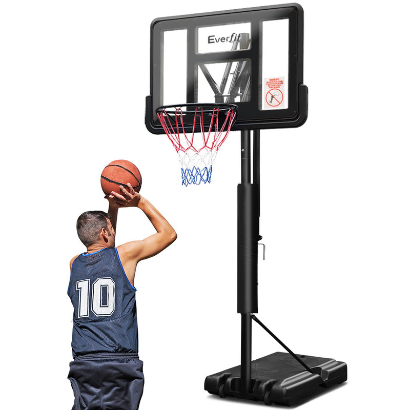 Everfit 3.05M Basketball Hoop Stand System Adjustable Height Portable Pro Black