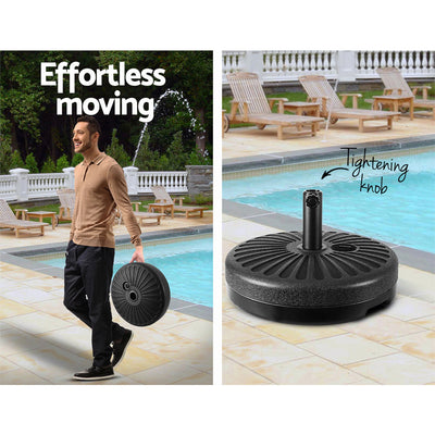 Instahut 51cm Outdoor Umbrella Base Round Stand Pod