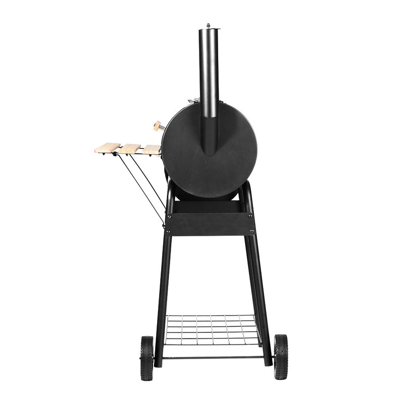 Grillz BBQ Grill 2-In-1 Offset Charcoal Smoker