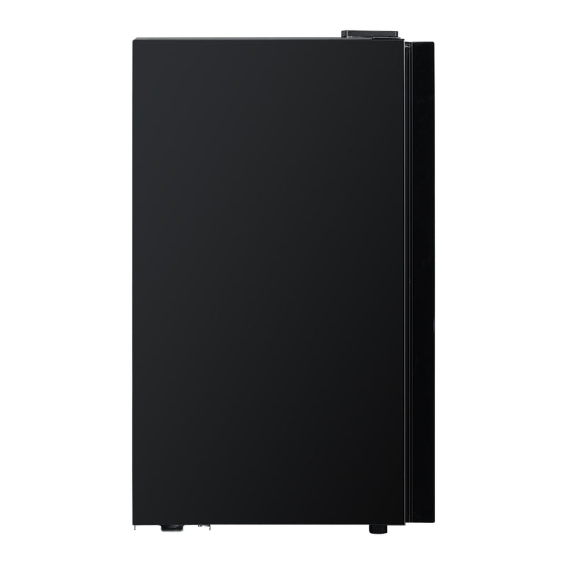 Devanti 98L Bar Fridge Glass Door Mini Fridges Freezer Black