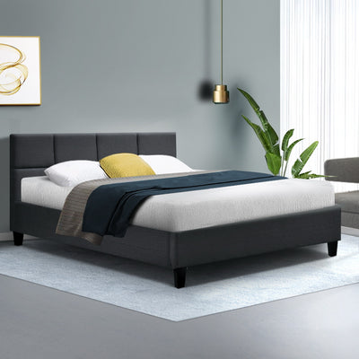 Artiss Bed Frame Double Size Charcoal TINO