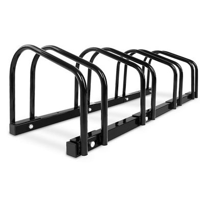 Portable Bike 4 Parking Rack Bicycle Instant Storage Stand - Black