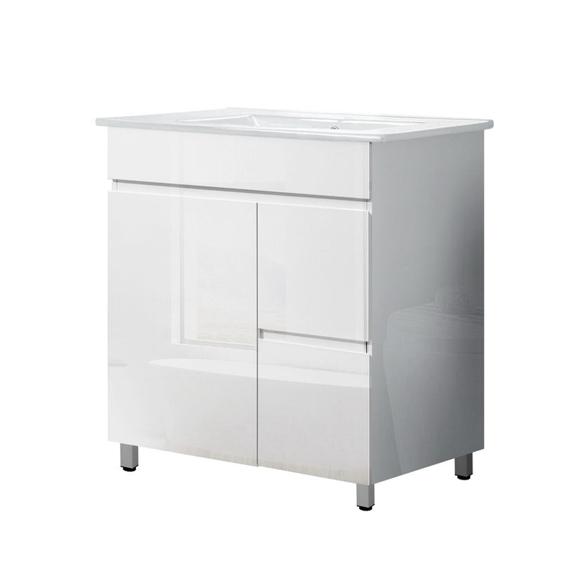 Cefito 750mm Bathroom Vanity Cabinet Unit Wash Basin Sink Storage Freestanding White