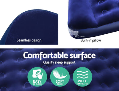 Bestway Double Size Inflatable Air Mattress - Navy