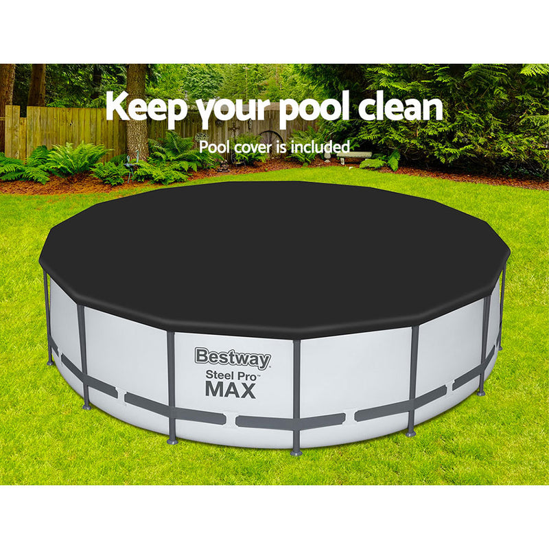 Bestway STEEL PRO MAX Frame Pool Above Ground Swimming Pools 15ft / 4.57m- 56439