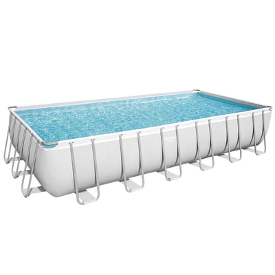 Bestway Above Ground Swimming Pool Power Steel_†¢ Rectangular Frame Pools Filter