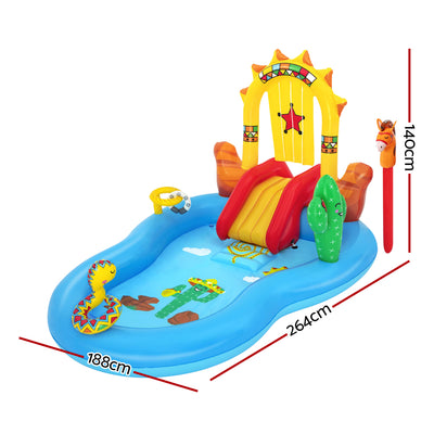 Bestway Kids Pool 264x188x140cm Inflatable Above Ground Swimming Play Pools 278L