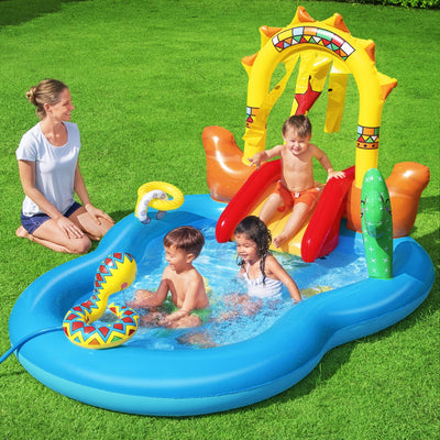 Bestway Kids Pool 264x188x140cm Inflatable Above Ground Swimming Play Pools 278L