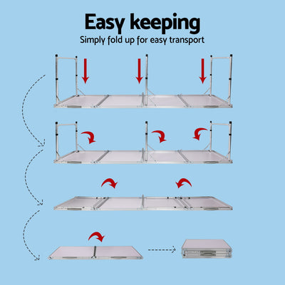 Portable Folding Camping Table 240cm