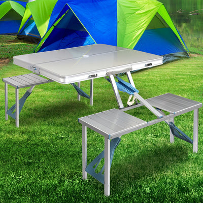 Portable Folding Camping Table and Chair Set 85cm